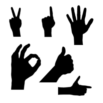 hand signs brushes preview